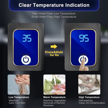 Tankless Water Heater Instant Hot Water Electric On Demand For Home