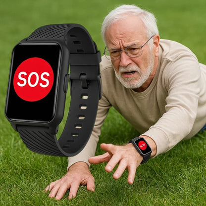 Smartwatch With Fall Detection For Seniors, GPS Emergency Alerts And Activity Tracking