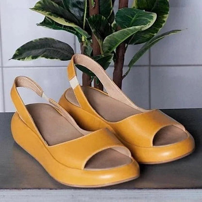 Slip-On Sandals Open Toe With Elastic Band For Comfortable Wear