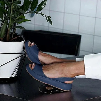 Slip-On Sandals Open Toe With Elastic Band For Comfortable Wear