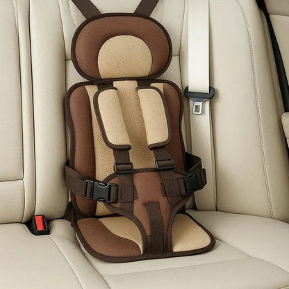 Child Travel Seat With Adjustable Safety Harness For Secure Vehicle Use