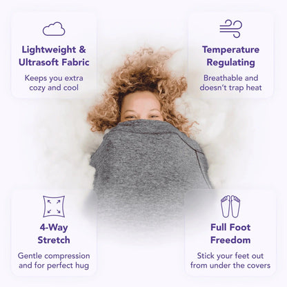 Featherless Wrap with Windproof Microfiber and Structured Drape, Lightweight Unisex Layering