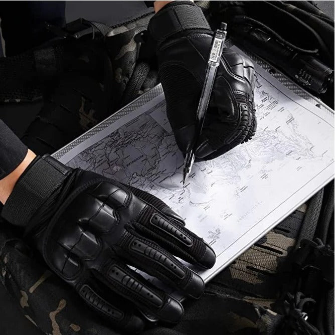 Work Gloves with Reinforced Knuckles and Anti-Slip Palm, Breathable Shock Absorbing Design