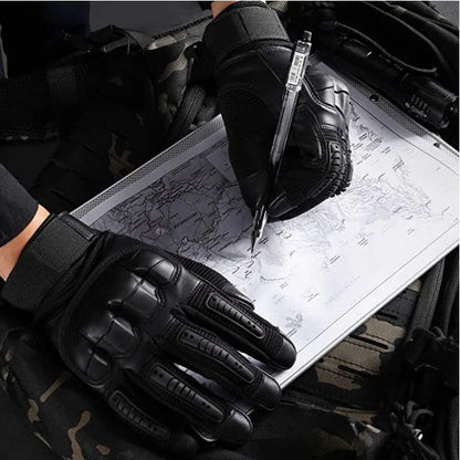 Work Gloves with Reinforced Knuckles and Anti-Slip Palm, Breathable Shock Absorbing Design