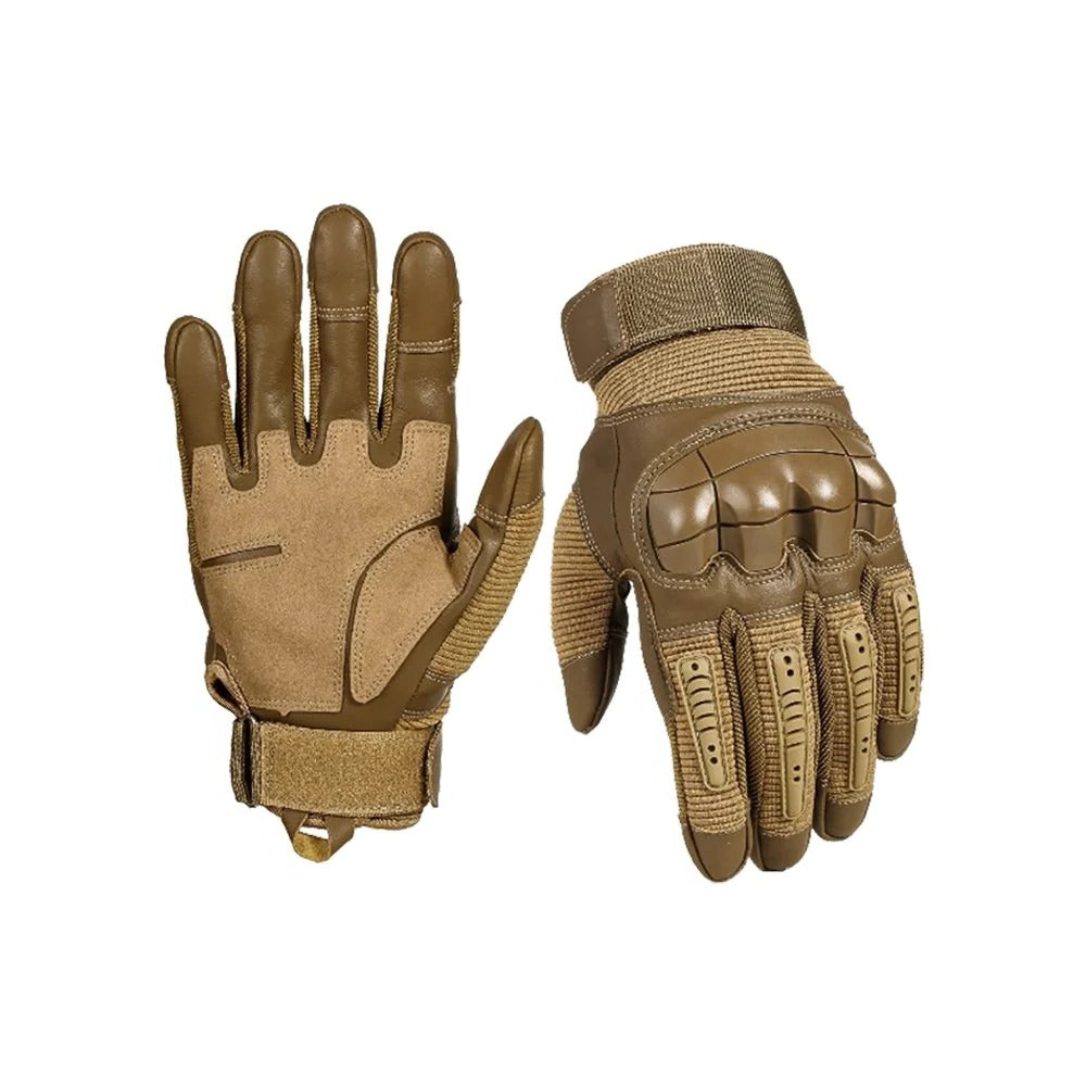 Work Gloves with Reinforced Knuckles and Anti-Slip Palm, Breathable Shock Absorbing Design