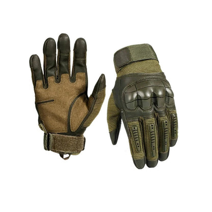 Work Gloves with Reinforced Knuckles and Anti-Slip Palm, Breathable Shock Absorbing Design
