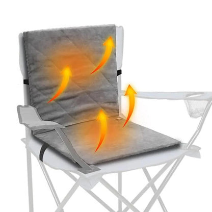 Heated Seat Cushion with Power Bank Pocket and 3 Heat Levels, Weather-Resistant