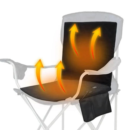 Heated Seat Cushion with Power Bank Pocket and 3 Heat Levels, Weather-Resistant