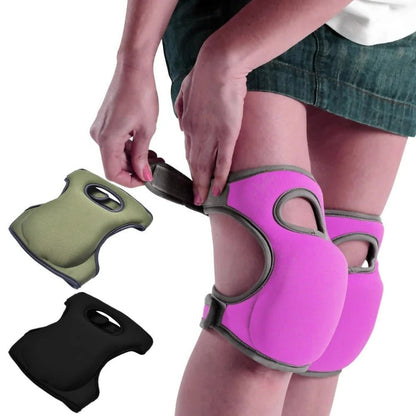 Knee Pads for Gardening with Hard Cap and Dual Adjustable Straps, Water-Resistant