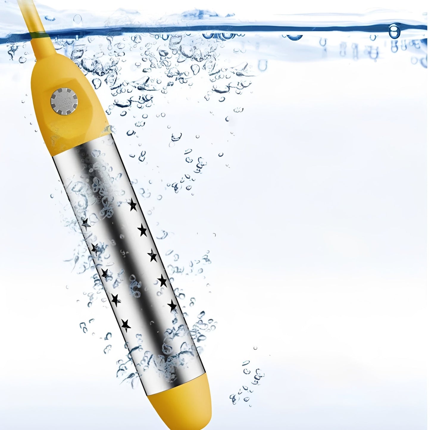 Immersion Heater with 2500W Rapid Heating and Auto Shutoff, Fully Submersible Portable