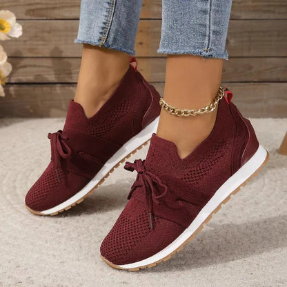 Supportive Sneakers With Breathable Mesh Upper For All Day Comfort