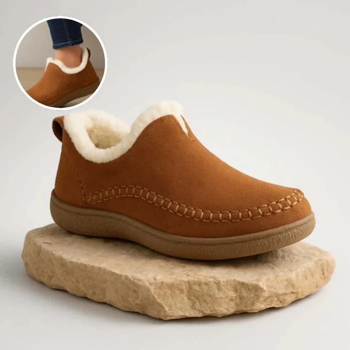 Supportive Shoes Fleece-Lined With Cushioned Support For All-Day Comfort