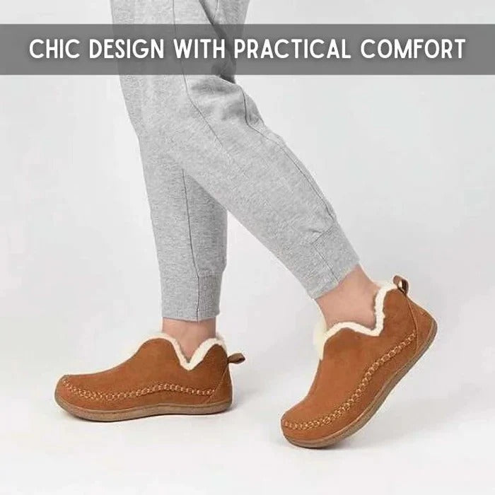 Supportive Shoes Fleece-Lined With Cushioned Support For All-Day Comfort