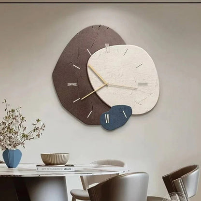 Wood Wall Clock With Integrated Soft LED Lighting And Natural Finish