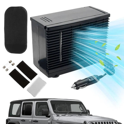 12V Car Air Cooler Portable With Cold Water Tank, Quiet Low-Power Operation