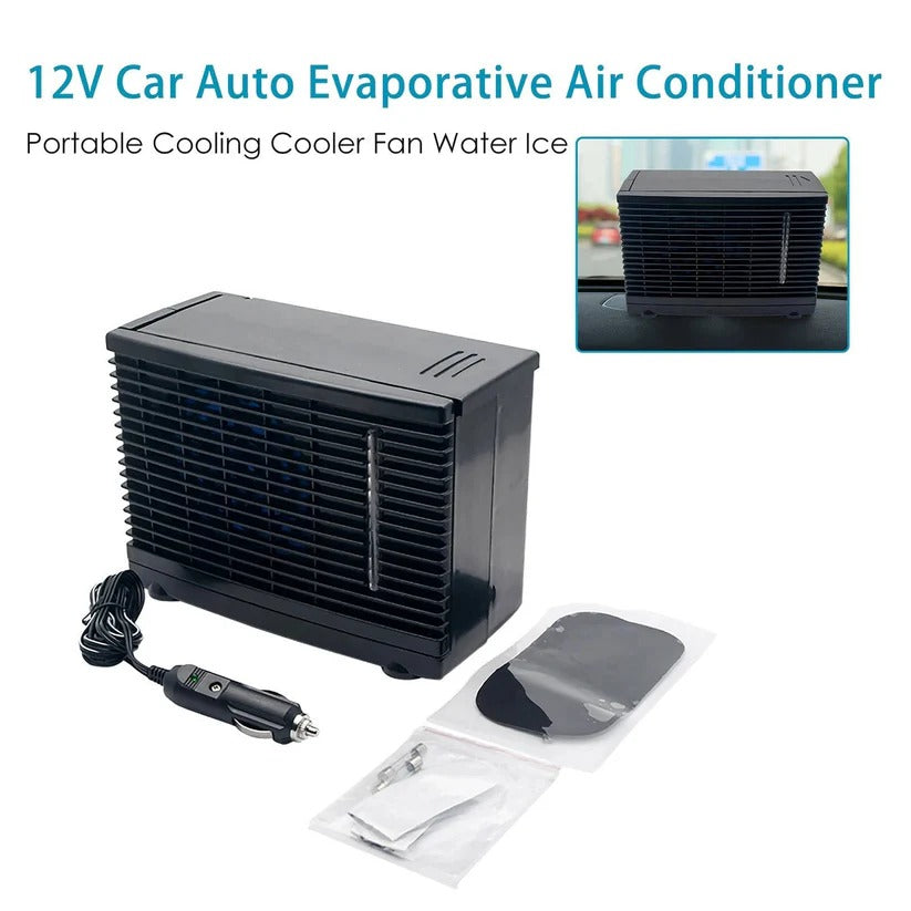 12V Car Air Cooler Portable With Cold Water Tank, Quiet Low-Power Operation
