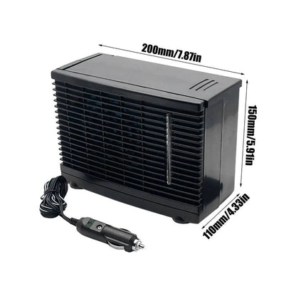 12V Car Air Cooler Portable With Cold Water Tank, Quiet Low-Power Operation