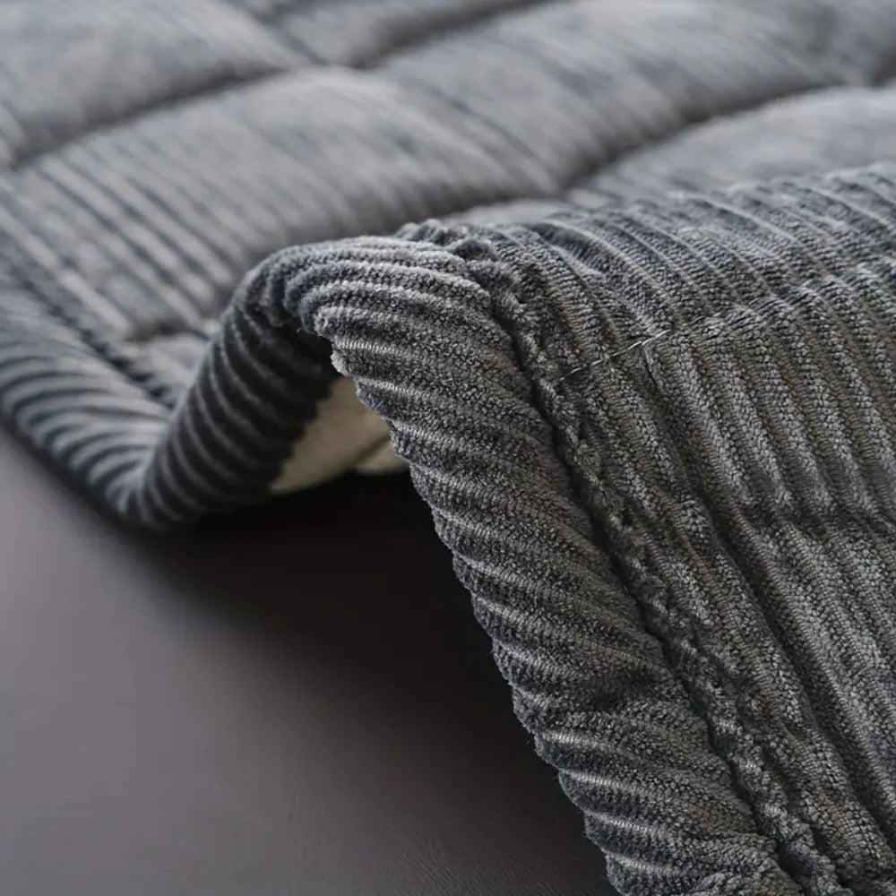 Quilted Sofa Protector with Anti-Slip Backing and Soft Microfiber, Machine Washable