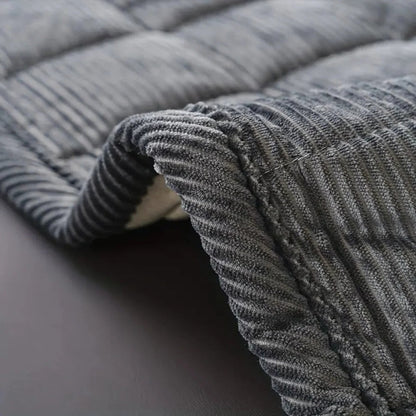 Quilted Sofa Protector with Anti-Slip Backing and Soft Microfiber, Machine Washable