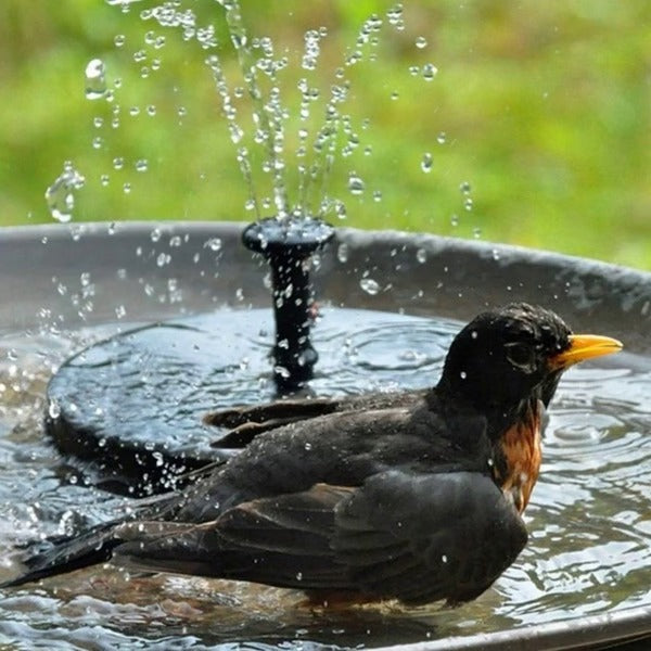 Solar-Powered Garden Fountain Water Feature, Eco-Friendly Outdoor Gift