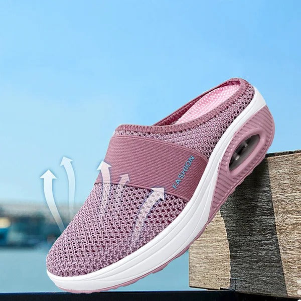 Supportive Wedge Sandals Slip-On Slippers With Arch Support For Women