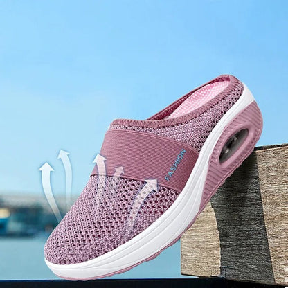 Supportive Wedge Sandals Slip-On Slippers With Arch Support For Women