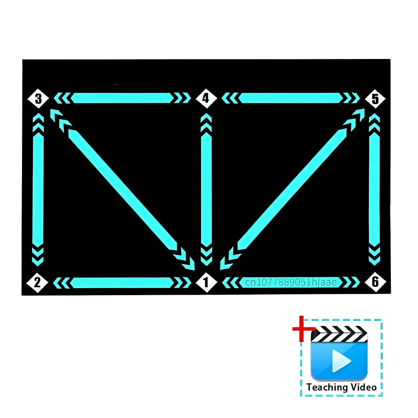 Soccer Training Mat with Video Drills and Grip Socks for Youth Practice