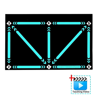 Soccer Training Mat with Video Drills and Grip Socks for Youth Practice