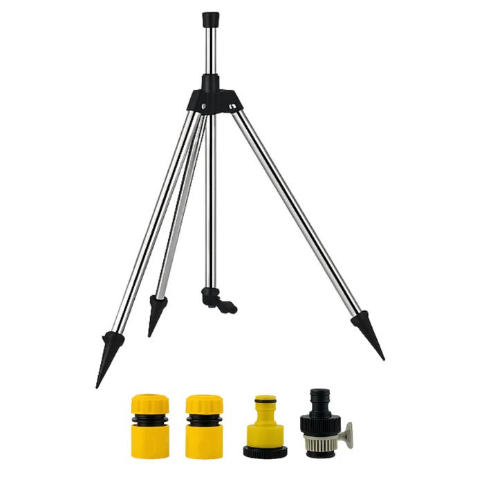 Tripod Sprinkler High-Pressure Rotating Garden Sprayer With Adjustable Height