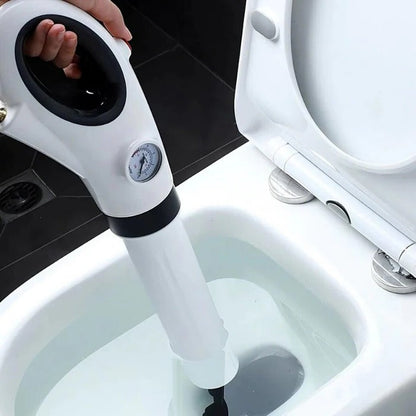 Toilet Plunger High Pressure Drain Unblocker With Heavy Duty Rubber Cup