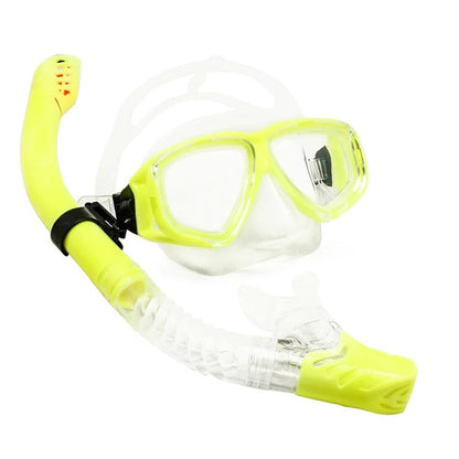 Prescription Dive Mask with Tempered Glass Lens and Panoramic View, Hard Travel Case