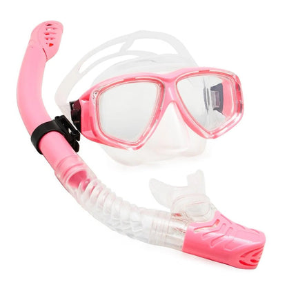 Prescription Dive Mask with Tempered Glass Lens and Panoramic View, Hard Travel Case