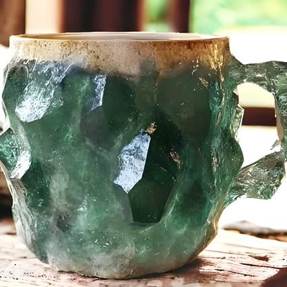 Coffee Mugs Mineral Crystal Glass For Hot And Cold Beverages