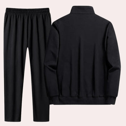Men's Tracksuit Comfortable Breathable Slim-Fit Zip-Up Jacket And Pants Set