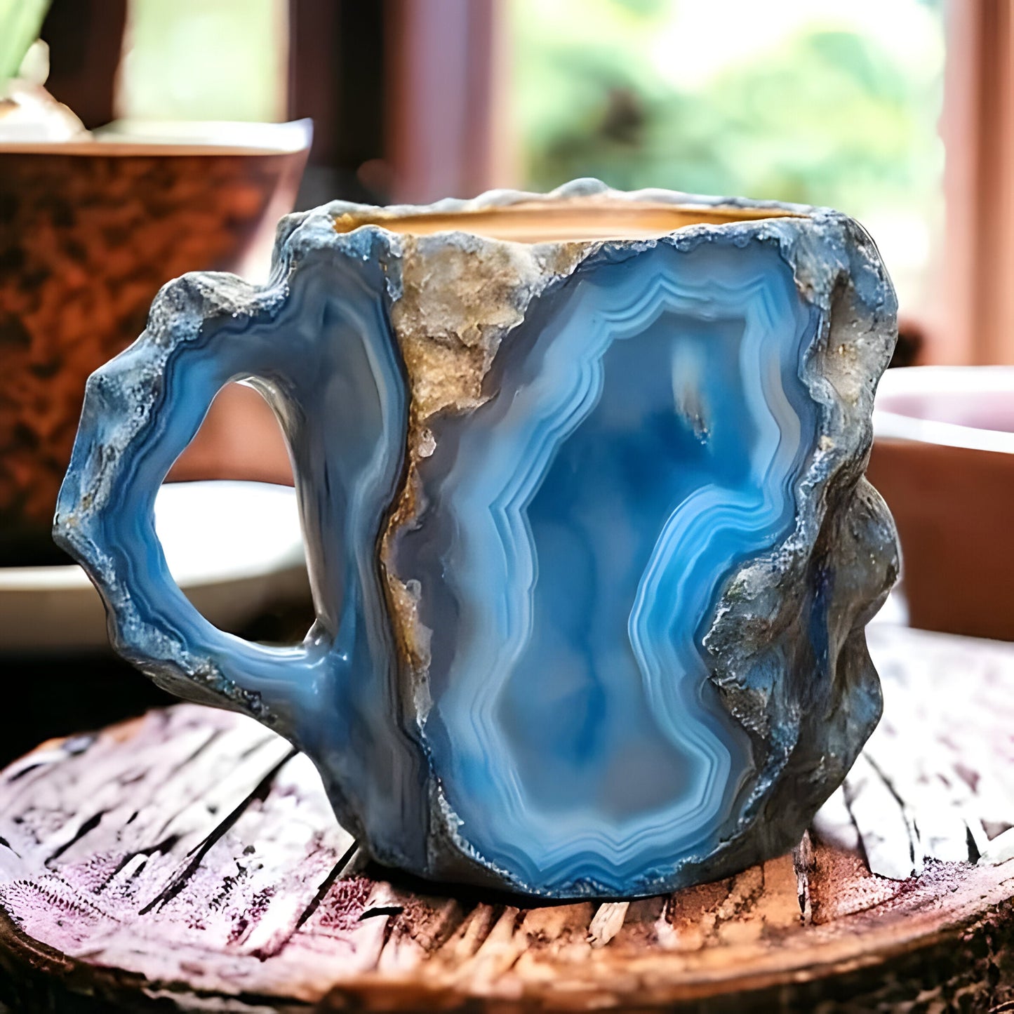 Coffee Mugs Mineral Crystal Glass For Hot And Cold Beverages