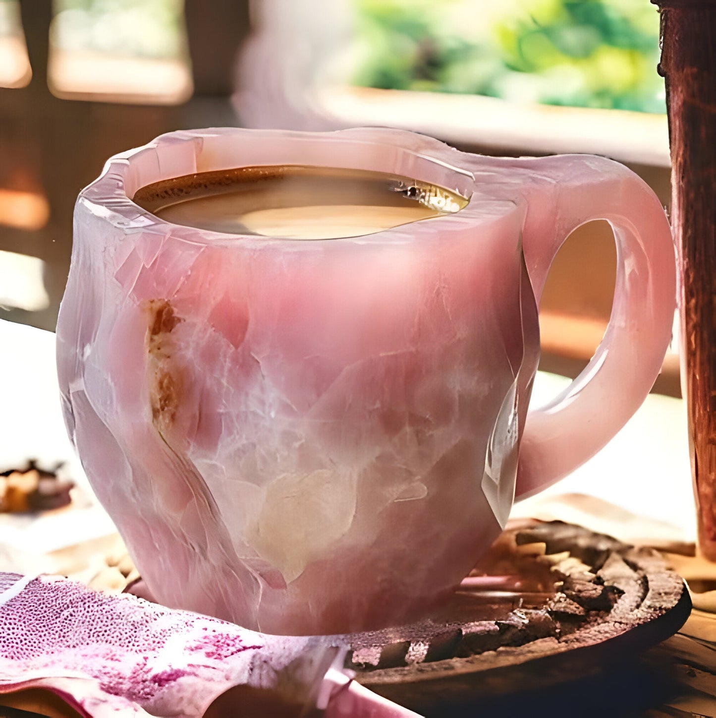 Coffee Mugs Mineral Crystal Glass For Hot And Cold Beverages