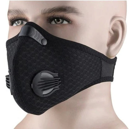 Reusable Face Mask with Adjustable Fit and Replaceable Filter, Machine Washable