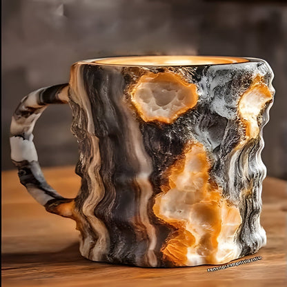 Coffee Mugs Mineral Crystal Glass For Hot And Cold Beverages