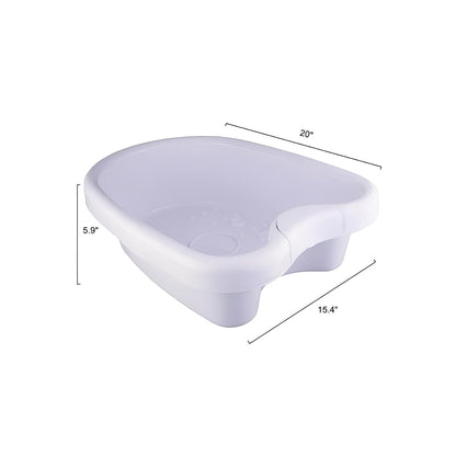 Foot Soak Basin with Reinforced Rim and Textured Massage Base, 3-Gallon Capacity