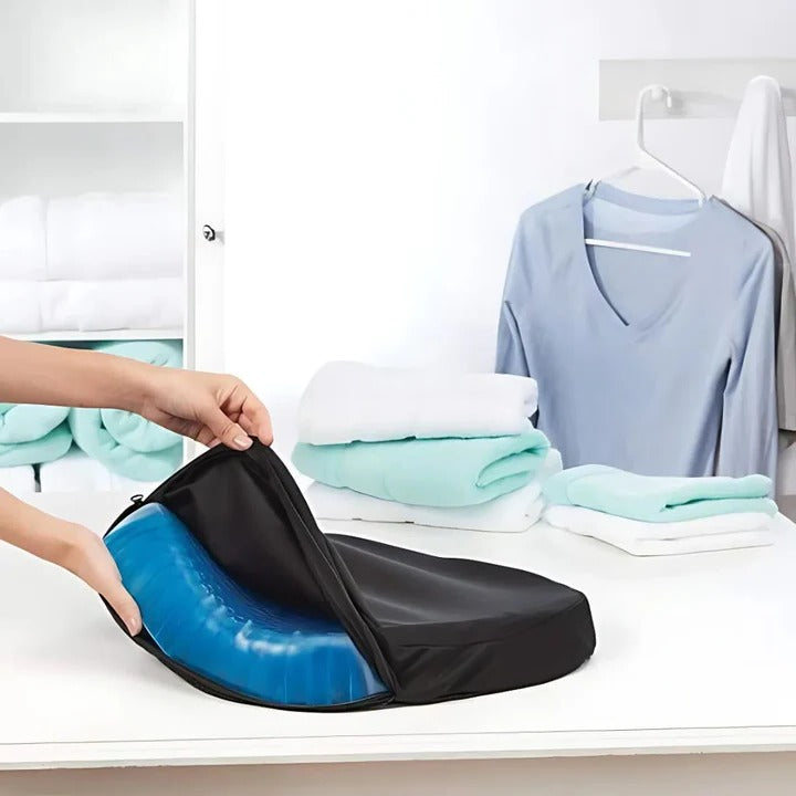 Gel Seat Cushion For Pressure Relief, Tailbone And Lower Back Support