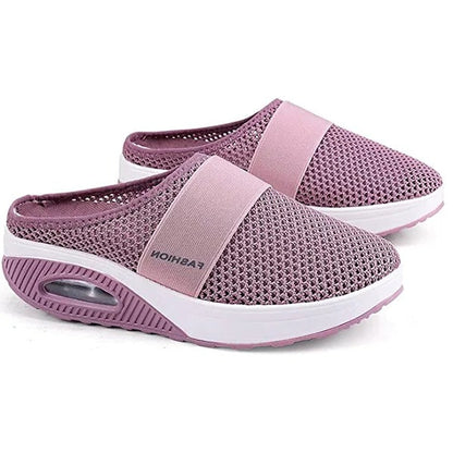 Supportive Wedge Sandals Slip-On Slippers With Arch Support For Women