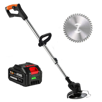 Cordless Grass Trimmer Battery Powered Electric Rechargeable With Adjustable Shaft