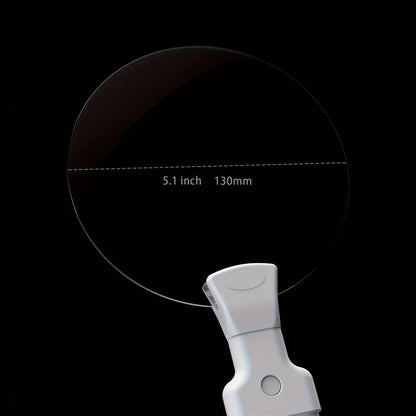 Hands-Free Magnifier with 5x Optical Lens and Flexible Gooseneck, Neck Strap Mount