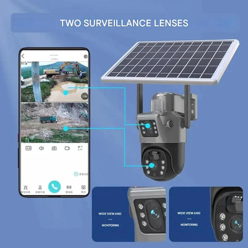 4K Wireless Security Camera DualGuard Outdoor Indoor Night Vision Two-Way Audio