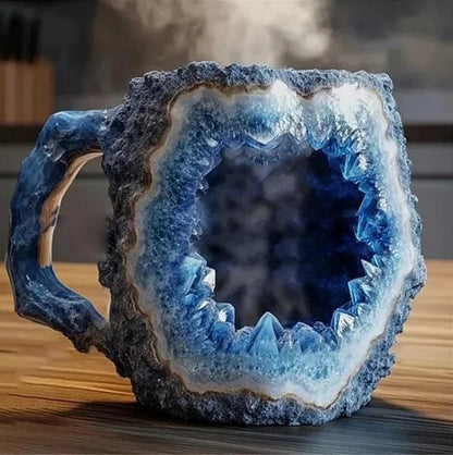 Coffee Mugs Mineral Crystal Glass For Hot And Cold Beverages