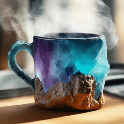 Coffee Mugs Mineral Crystal Glass For Hot And Cold Beverages