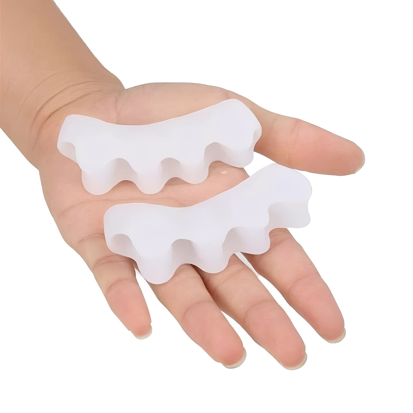 Toe Separators for Bunion Correction with Slim Medical Silicone and Shoe-Ready Fit, 1 Pair