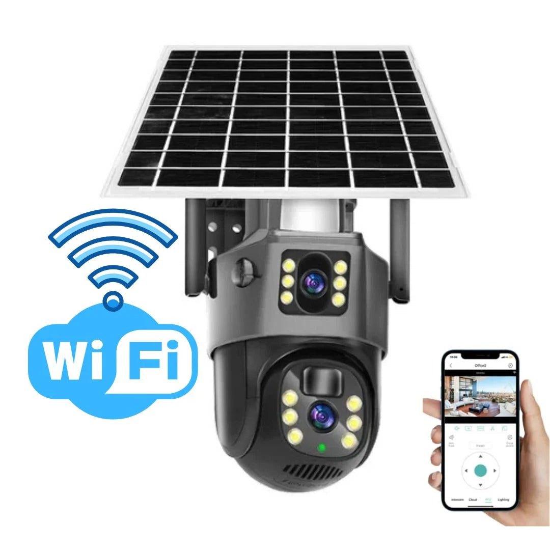 4K Wireless Security Camera DualGuard Outdoor Indoor Night Vision Two-Way Audio