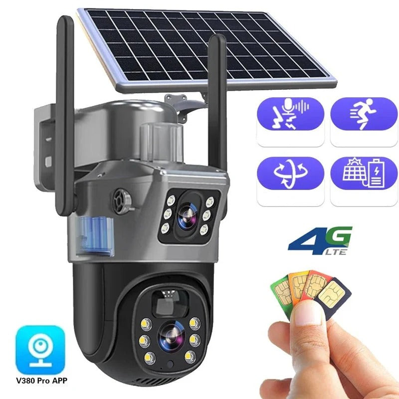 4K Wireless Security Camera DualGuard Outdoor Indoor Night Vision Two-Way Audio