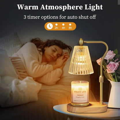 Adjustable Electric Candle Warmer Lamp Timer and Dimmer